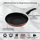 GREBLON Non Stick Frying Pan (Gas Stove Compatible Only) - Copper, 24cm