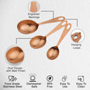 Stainless Steel Measuring Cup, Oval - Rosegold Matt Finish, Set of 3