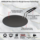 GREBLON Non Stick Roti Tawa (Gas Stove Compatible Only) - Blue, 26cm
