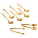 Stainless Steel Tea Set - Tea Bag Squeezer, Sugar Scoop & 6 Tea Spoons