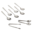 Stainless Steel Tea Set - Tea Bag Squeezer, Sugar Scoop & 6 Tea Spoons