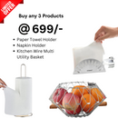 Stainless Steel - Paper Towel Holder, Napkin Holder, Kitchen Wire Multi Utility Basket just @699