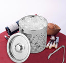 Stainless Steel - Double Wall Ice Bucket with Tong - Coin