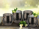 Stainless Steel Moscow Mule Beer Mug - Hammered Design, Black Nickel Plated