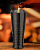 Stainless Steel Tall Hammered Double Wall Beer Glass/Tumbler - Pack of 1