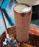 Stainless Steel Tall Hammered Double Wall Beer Glass/Tumbler - Pack of 1