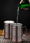 Stainless Steel Beer Mug with Handle - Antique Copper