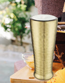 Stainless Steel Tall Hammered Double Wall Beer Glass/Tumbler - Pack of 1