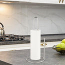 Stainless Steel Paper Towel Holder (Knob Design) - Set of 2