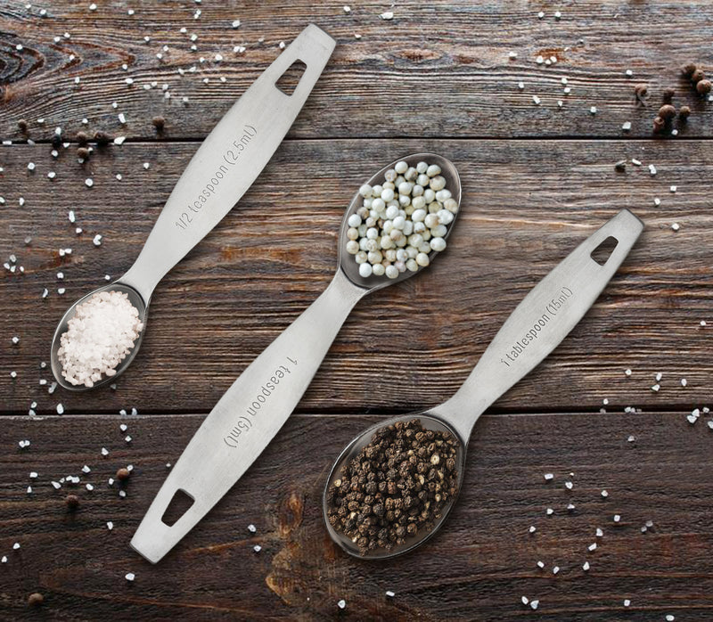 Durable Measuring Spoons Nesting Measuring Spoons Accurate Stainless Steel Measuring  Spoon Set for Baking Cooking 7pcs