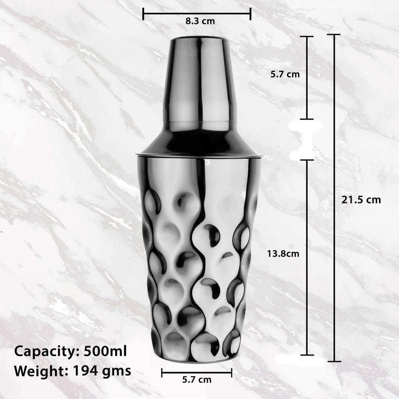 Coin - Cocktail Shaker with Strainer & Peg Measurer - 500 ml