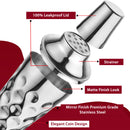 Cocktail Shaker with Built-in Bartender Strainer & Peg Measurer - Coin, 500 ml