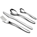 Cyra - Stainless Steel Mirror Finish Smooth Edge with Portable Gift Box - 24 Pcs Set